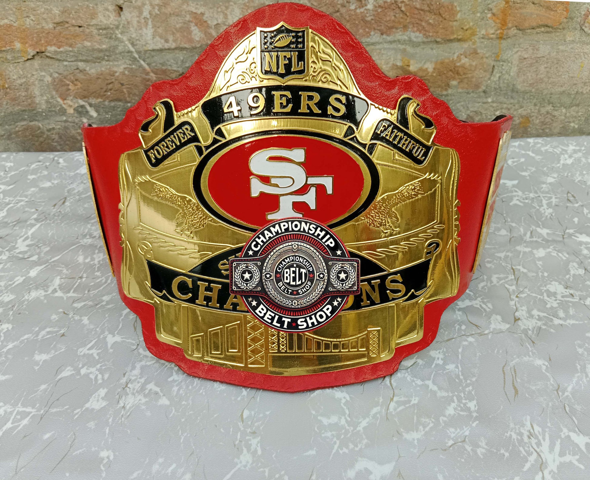 WWE NFL San Francisco 49ers Championship Belt