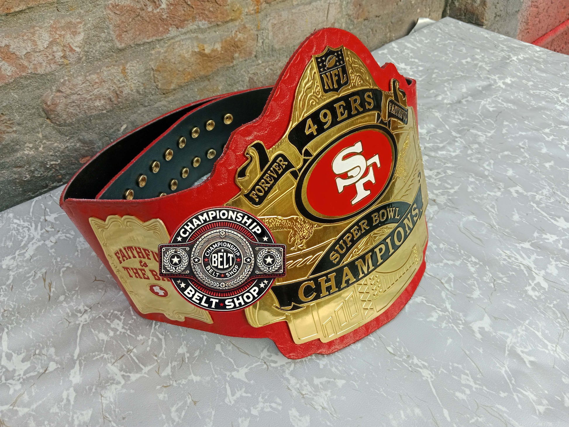 WWE NFL San Francisco 49ers Championship Belt