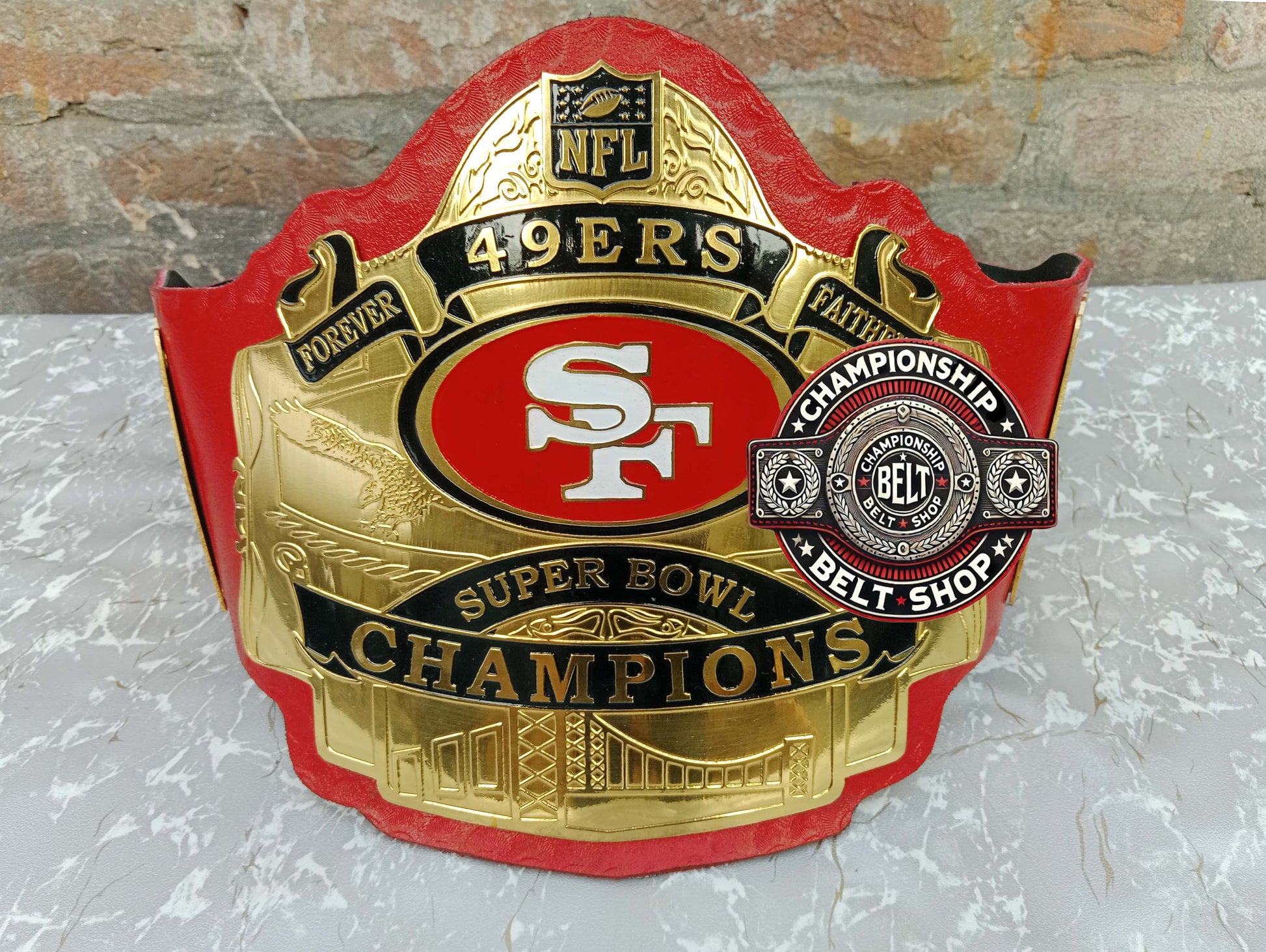 WWE NFL San Francisco 49ers Championship Belt