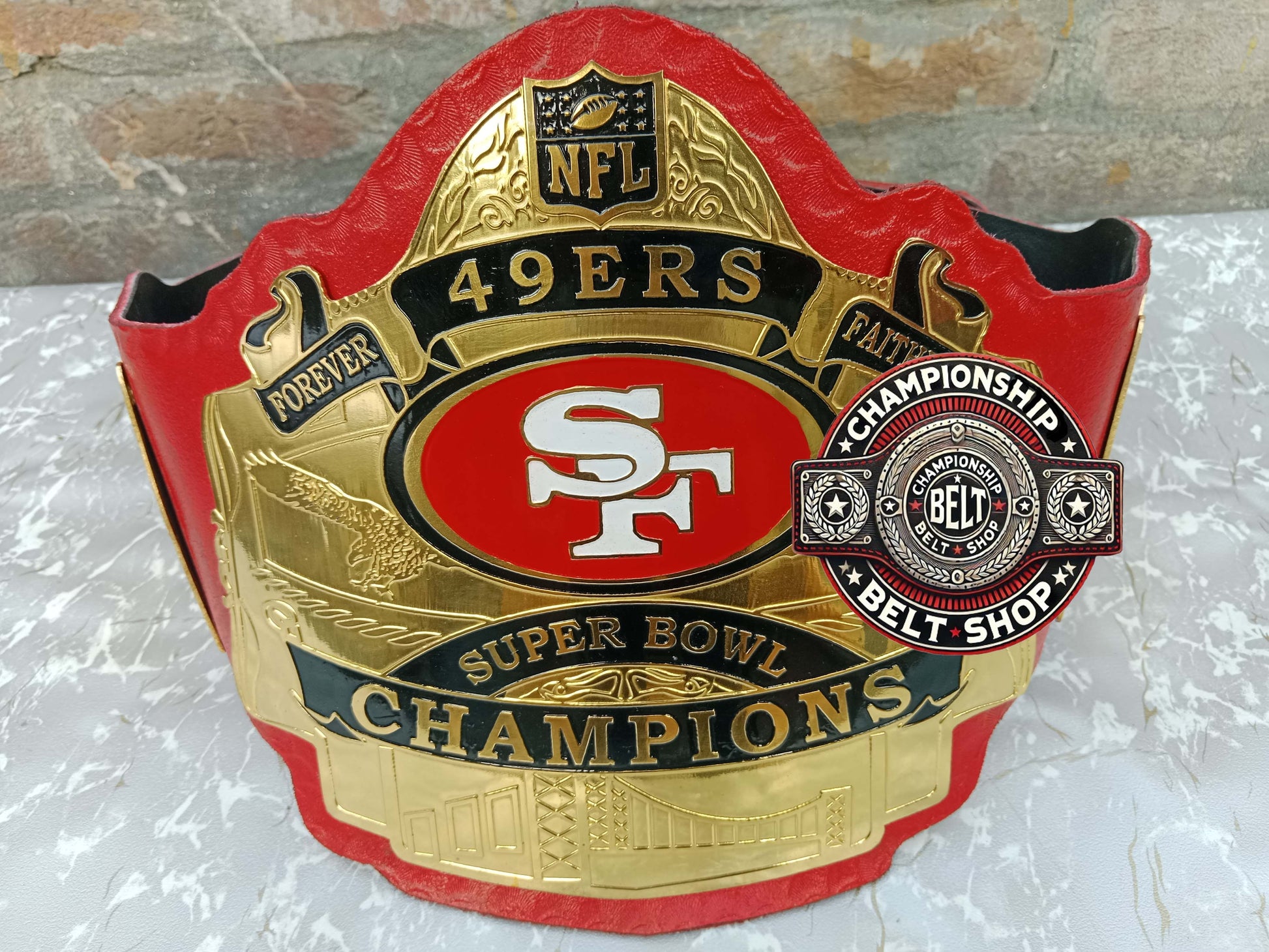 WWE NFL San Francisco 49ers Championship Belt