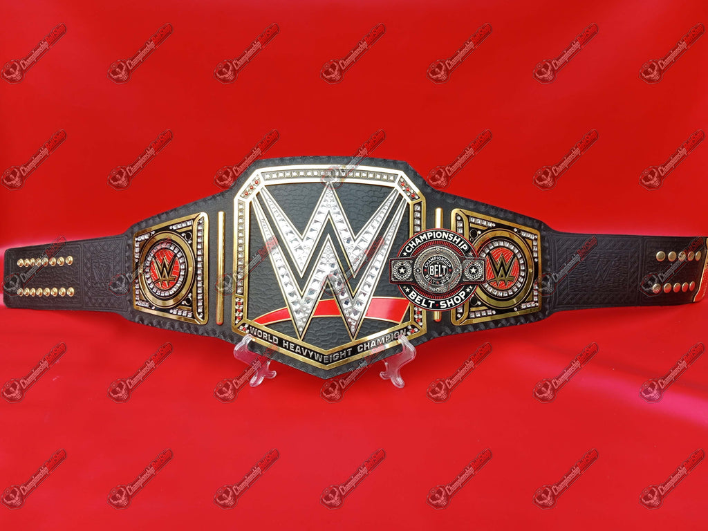 WWE Old Black Heavyweight Championship Title Belt