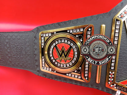 WWE Old Black Heavyweight Championship Title Belt
