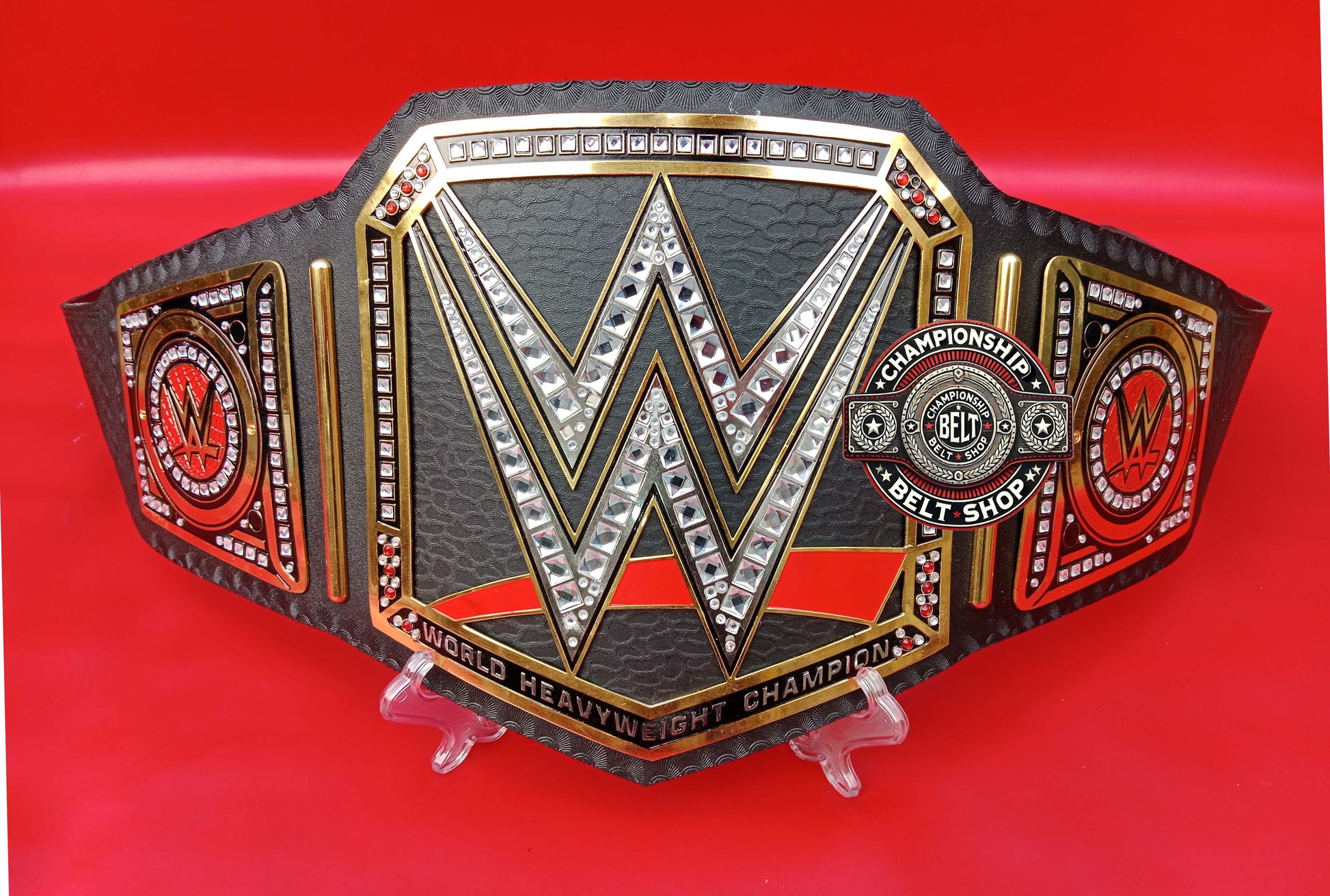 WWE Old Black Heavyweight Championship Title Belt