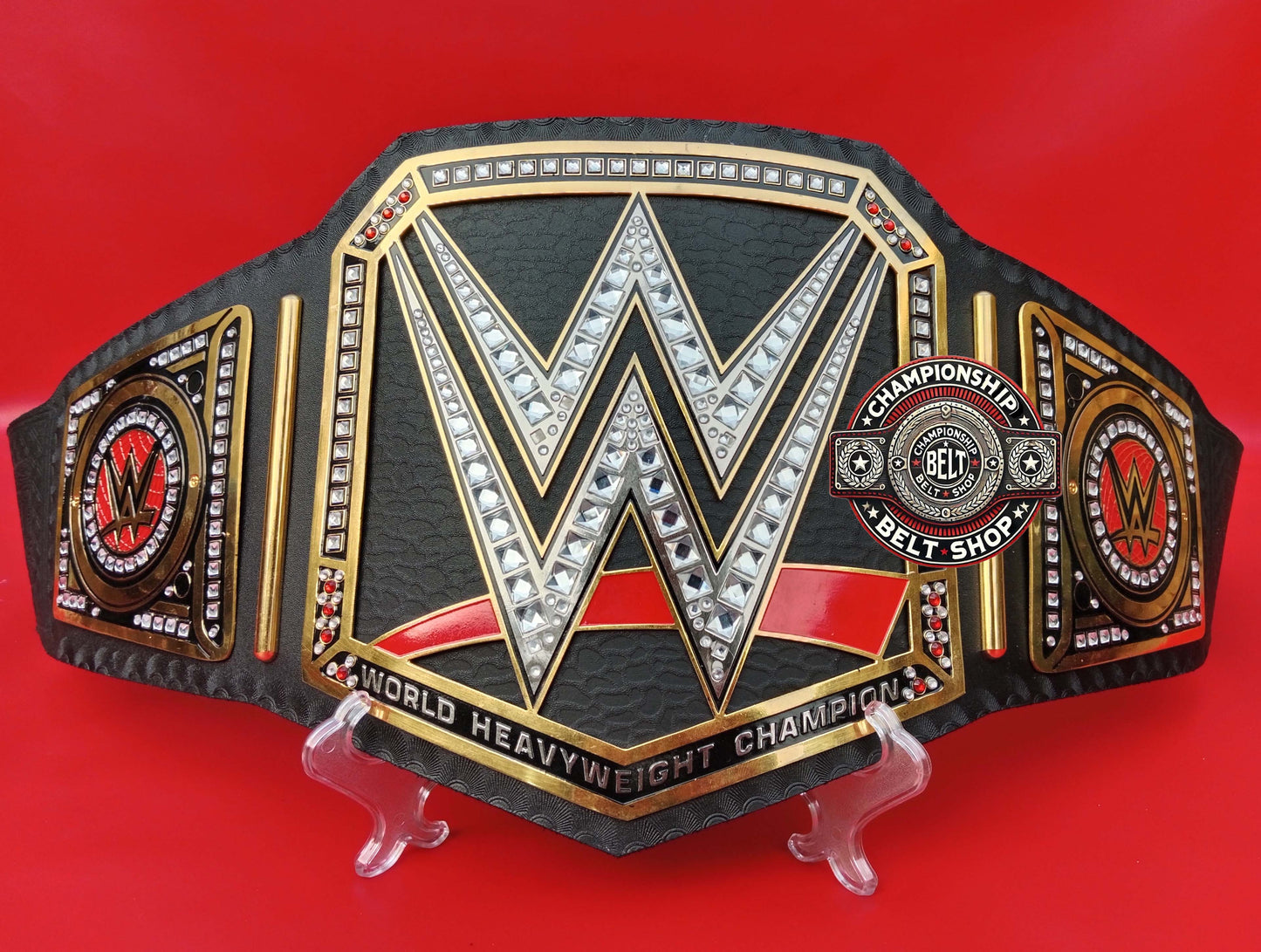 WWE Old Black Heavyweight Championship Title Belt