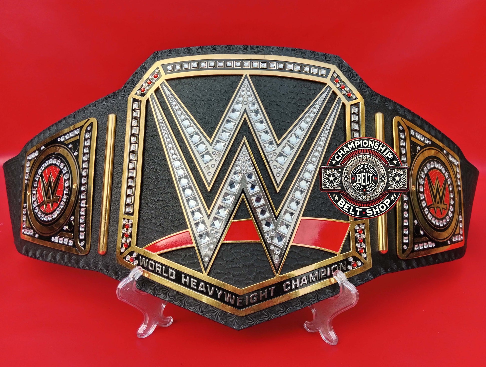 WWE Old Black Heavyweight Championship Title Belt