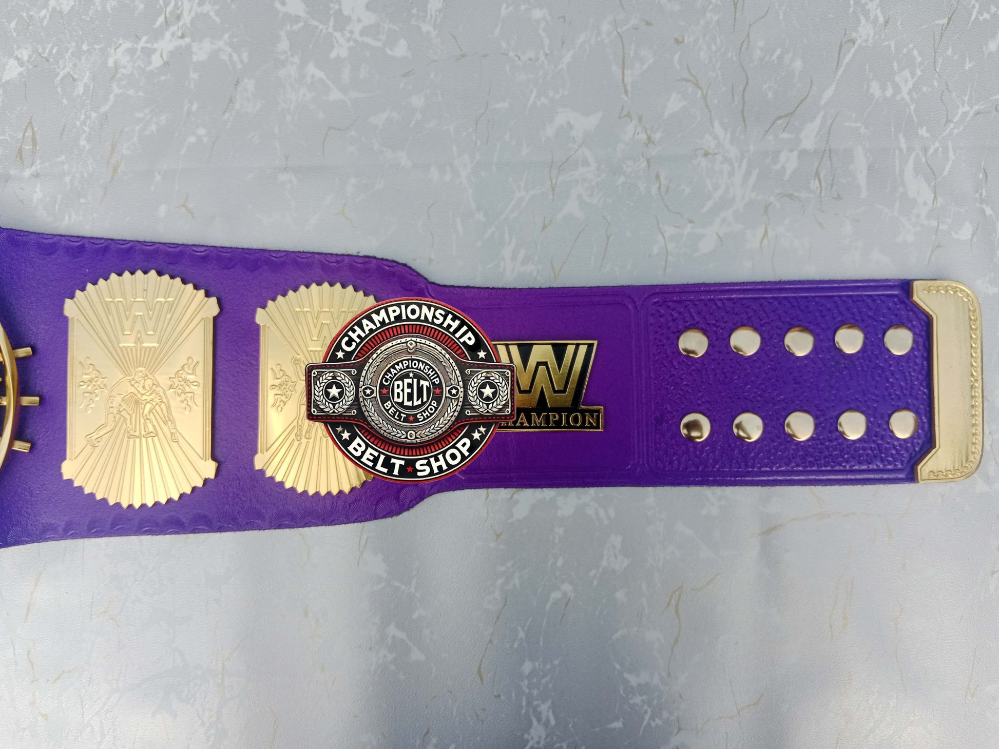 WWE Purple Winged Eagle Championship Title Belt
