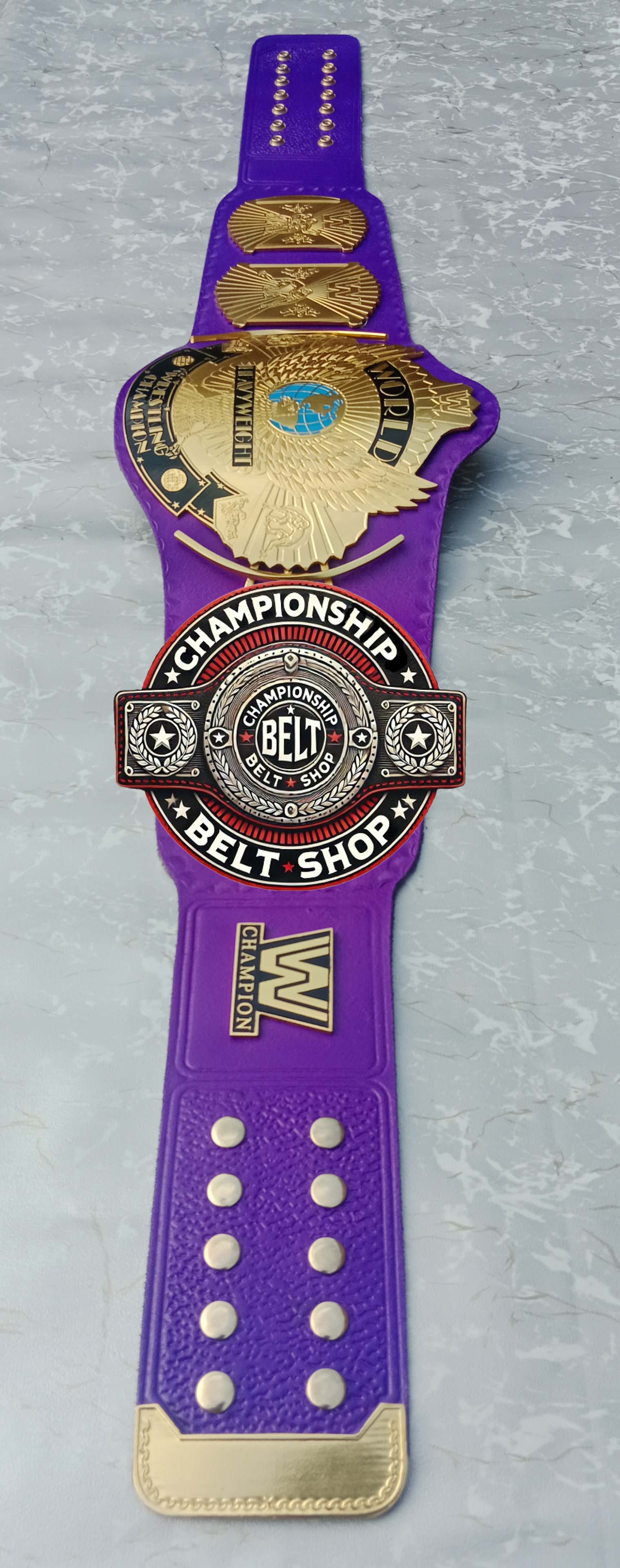 WWE Purple Winged Eagle Championship Title Belt