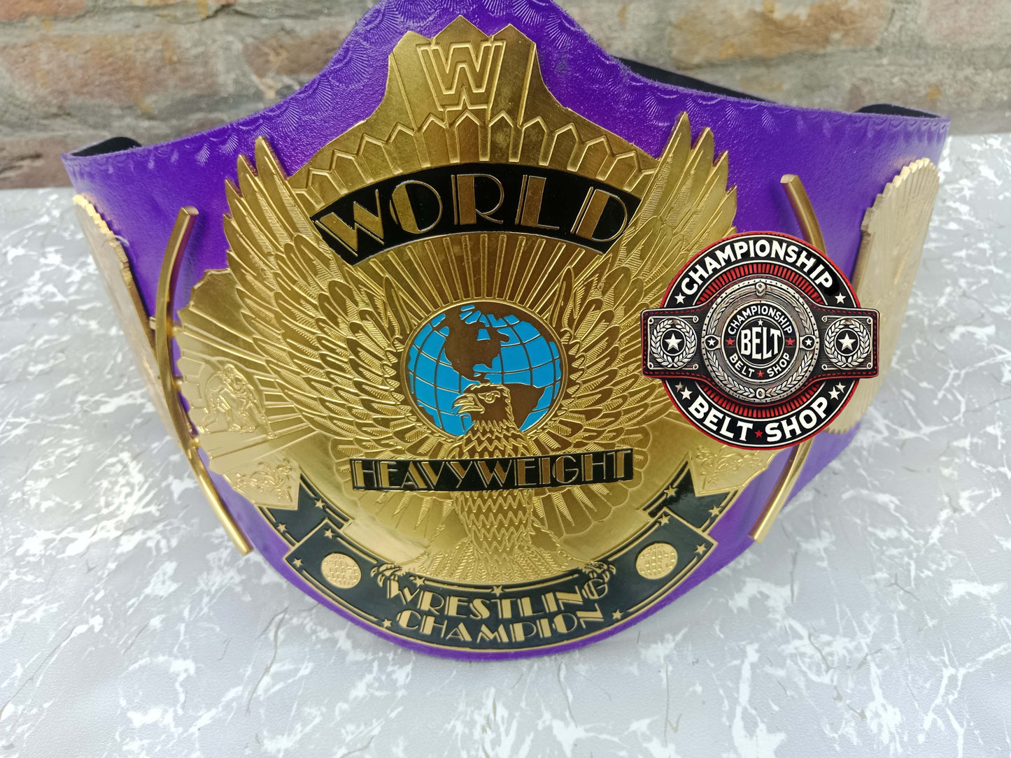 WWE Purple Winged Eagle Championship Title Belt