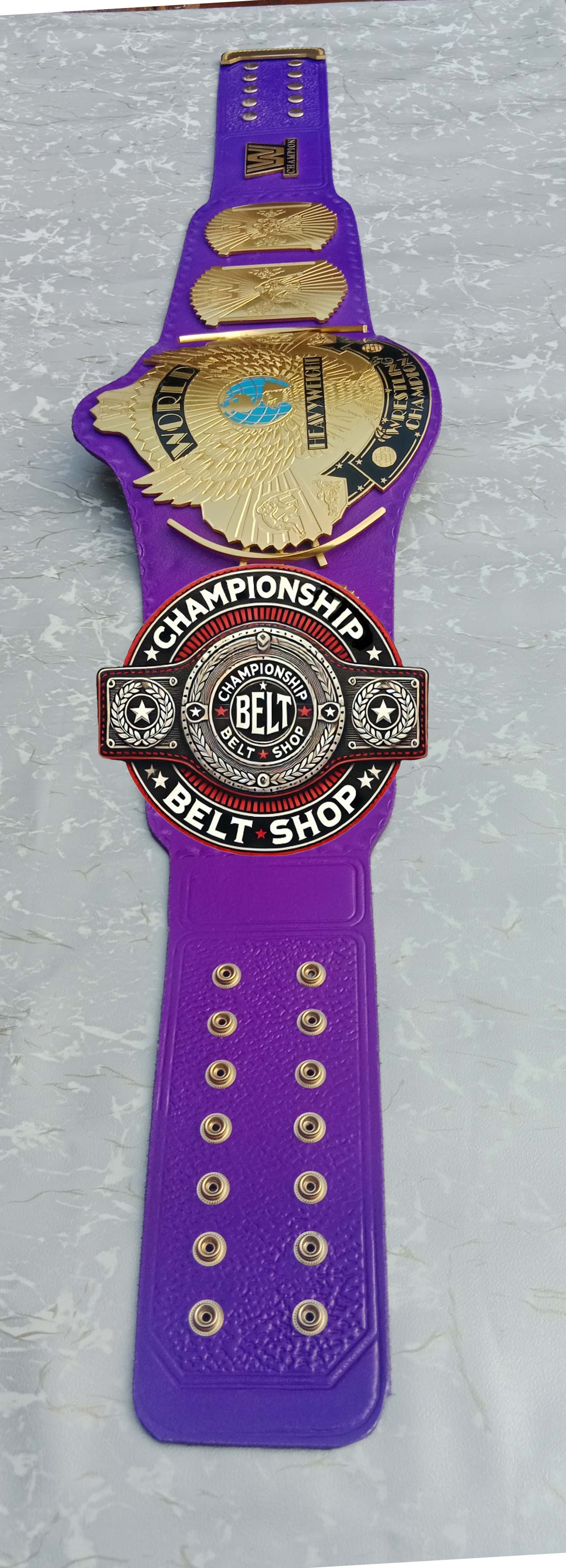 WWE Purple Winged Eagle Championship Title Belt