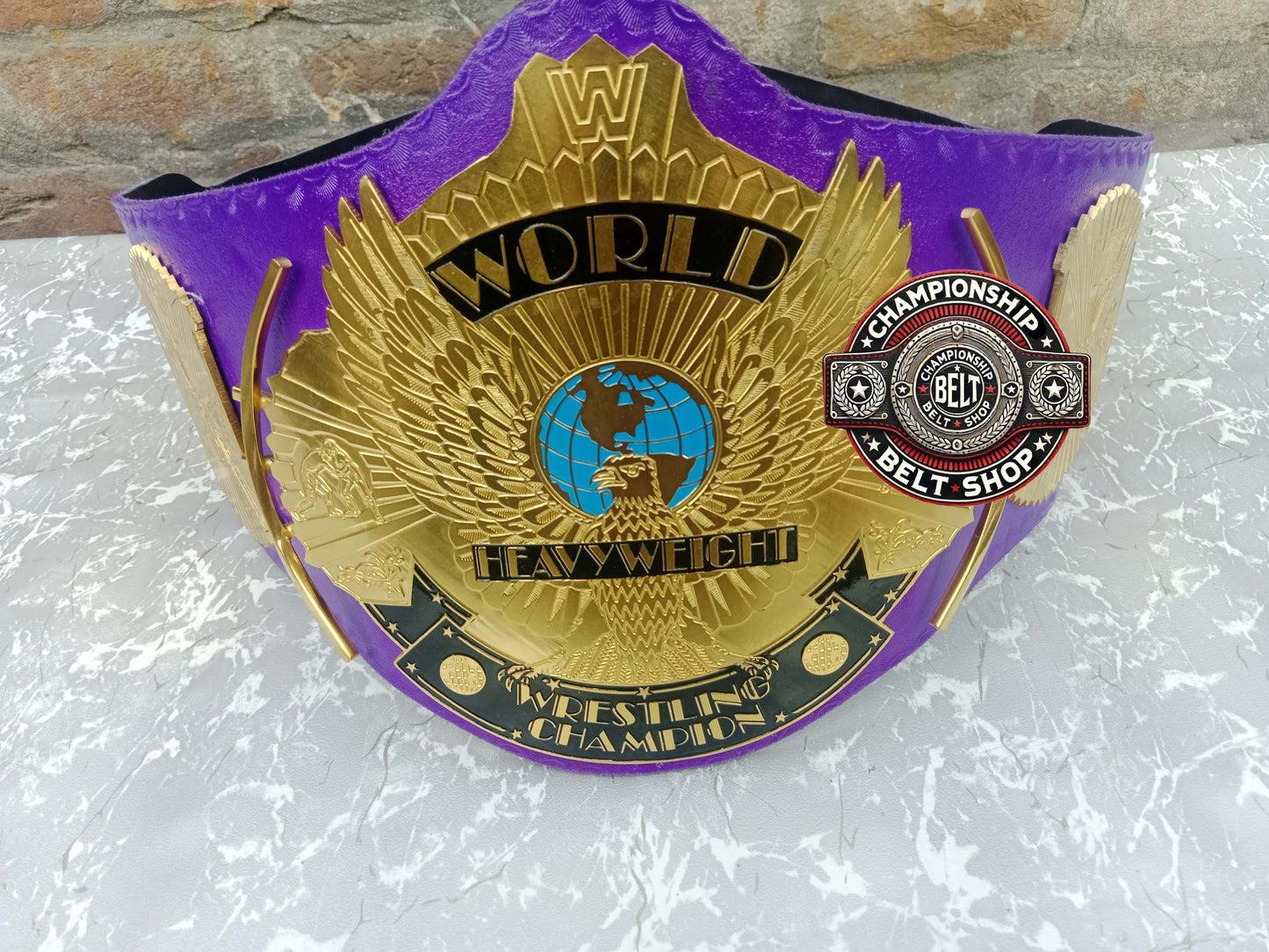 WWE Purple Winged Eagle Championship Title Belt