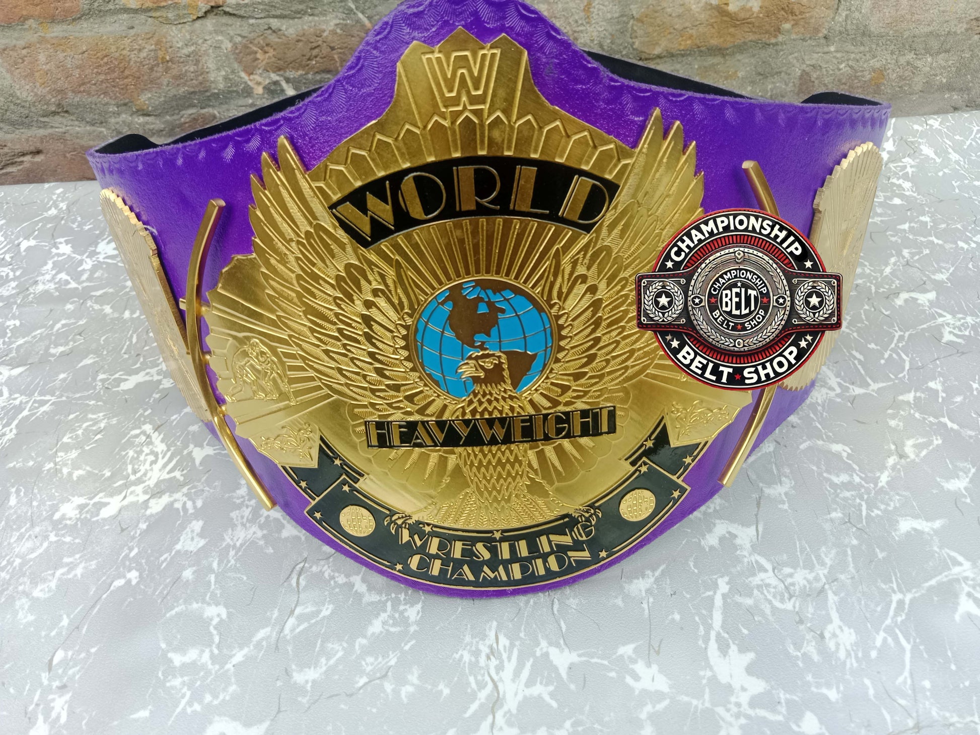 WWE Purple Winged Eagle Championship Title Belt