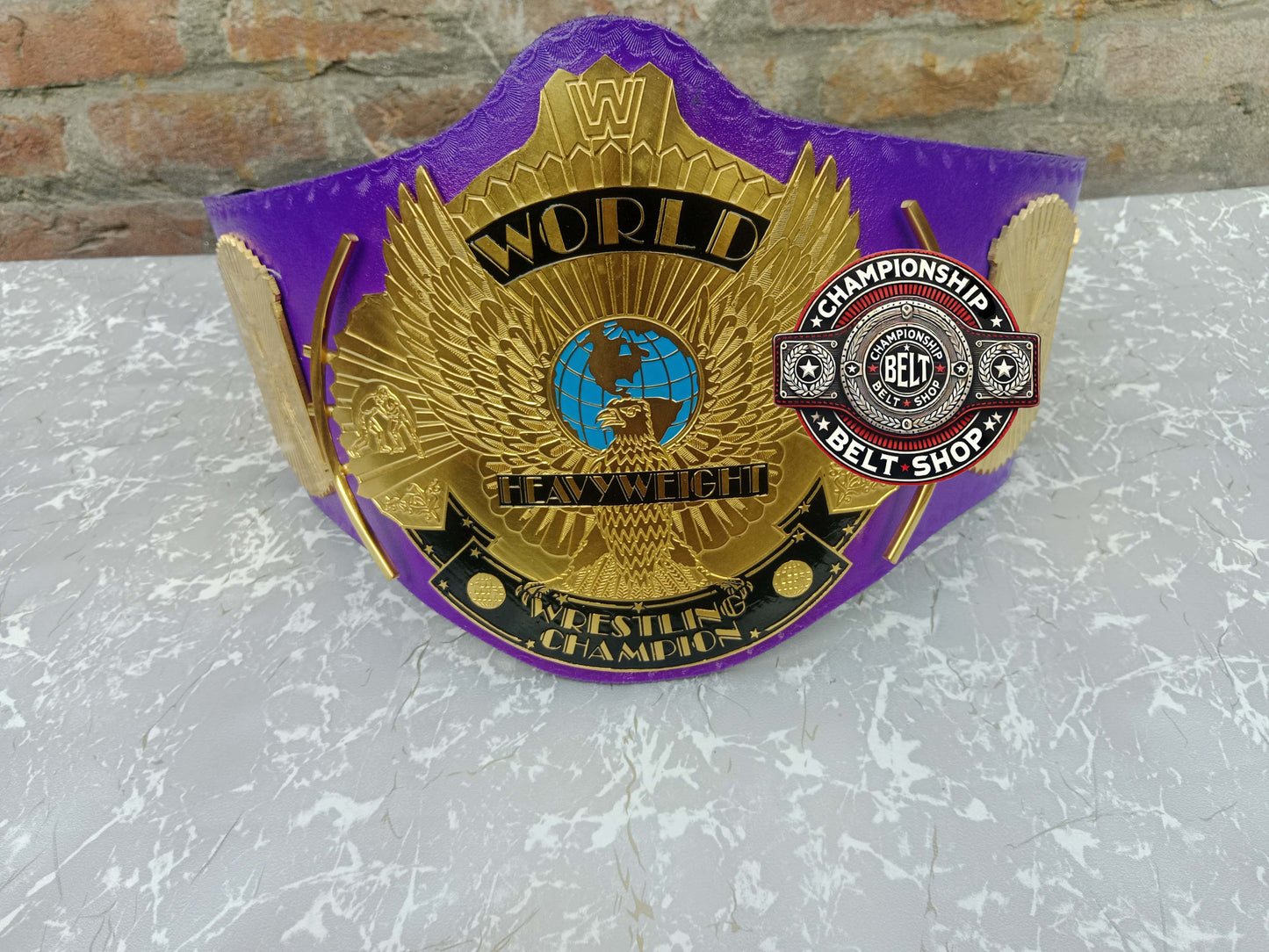WWE Purple Winged Eagle Championship Title Belt