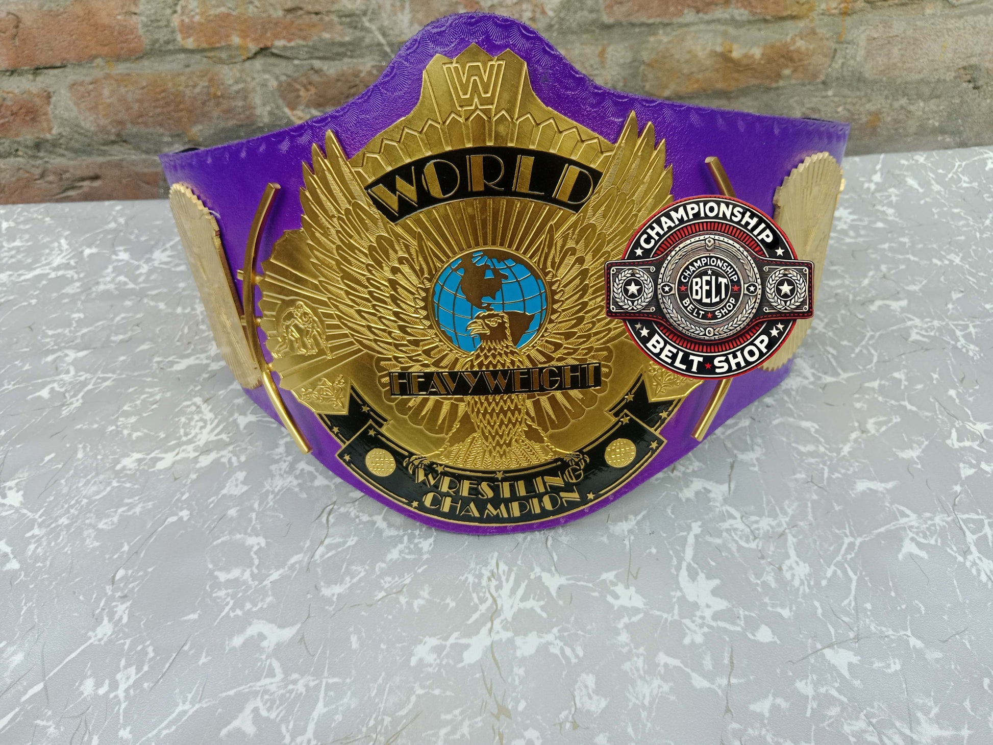 WWE Purple Winged Eagle Championship Title Belt