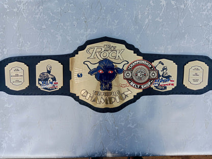 WWE Rock Brahma Bull Championship Title Belt