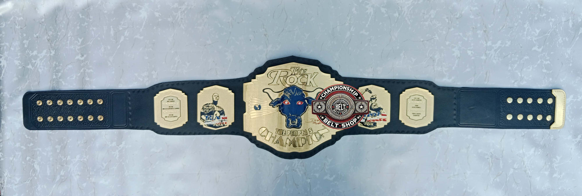 WWE Rock Brahma Bull Championship Title Belt