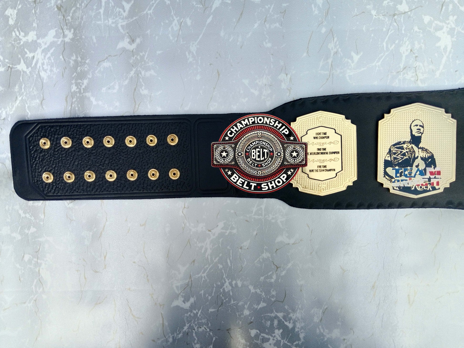 WWE Rock Brahma Bull Championship Title Belt