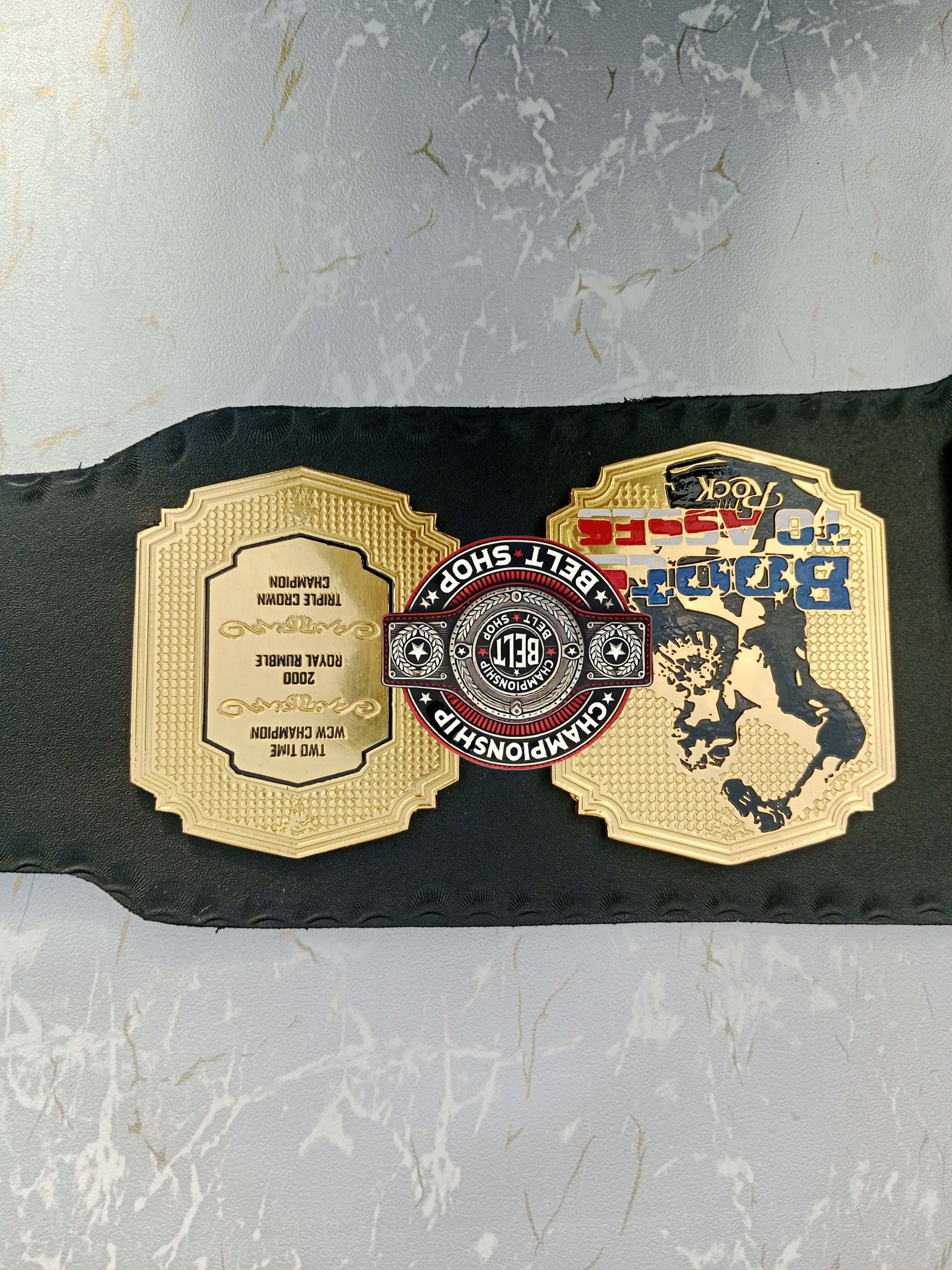 WWE Rock Brahma Bull Championship Title Belt