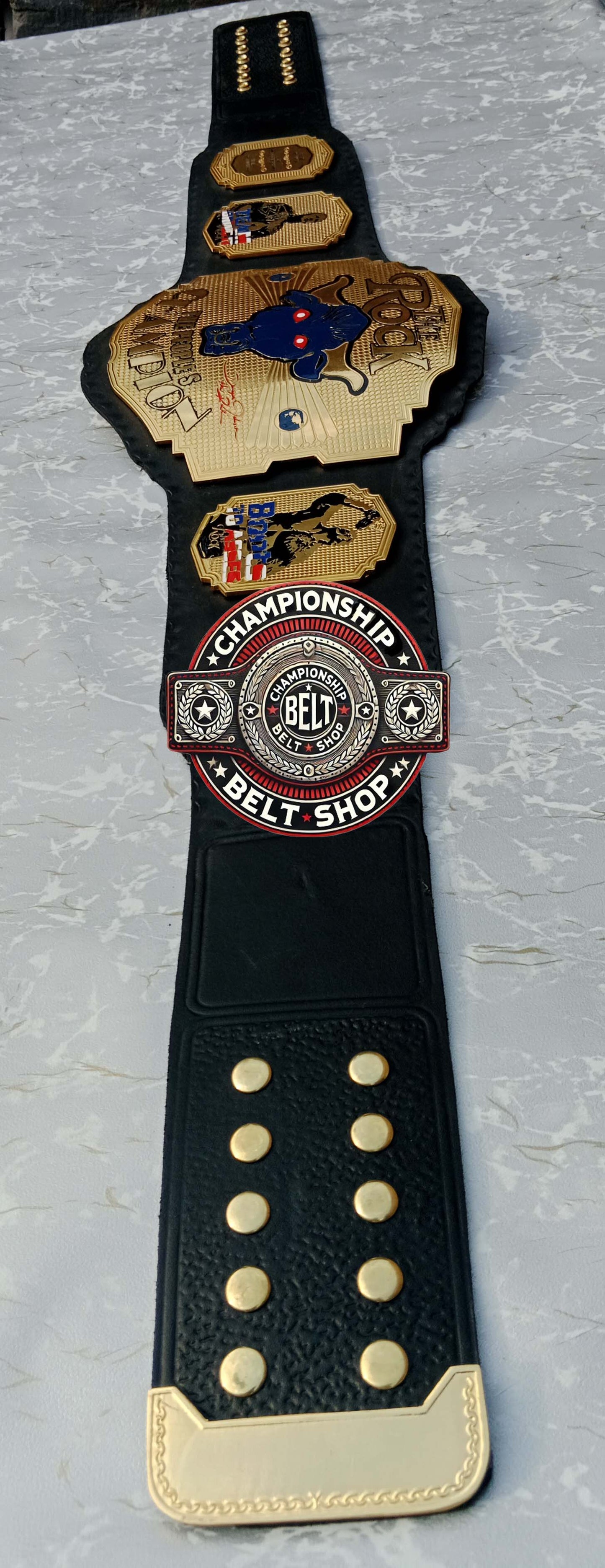 WWE Rock Brahma Bull Championship Title Belt