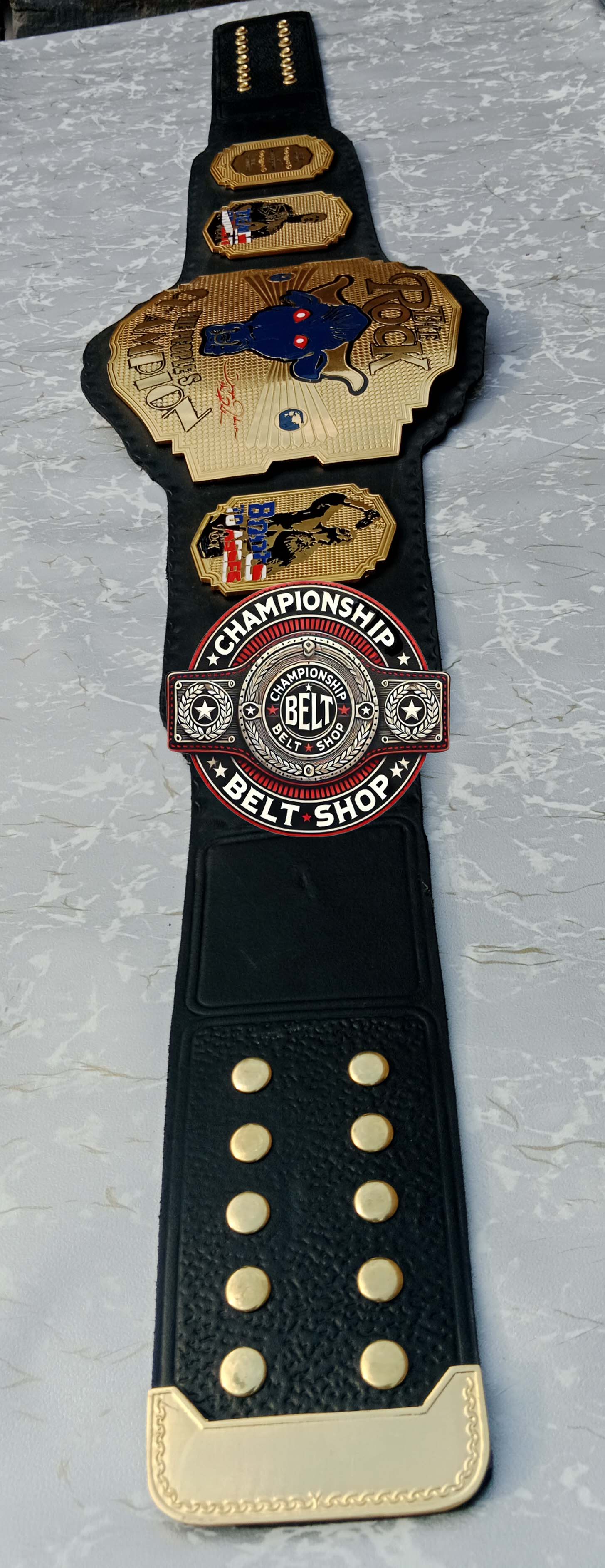 WWE Rock Brahma Bull Championship Title Belt