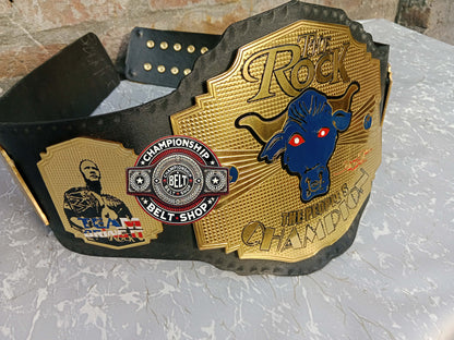 WWE Rock Brahma Bull Championship Title Belt