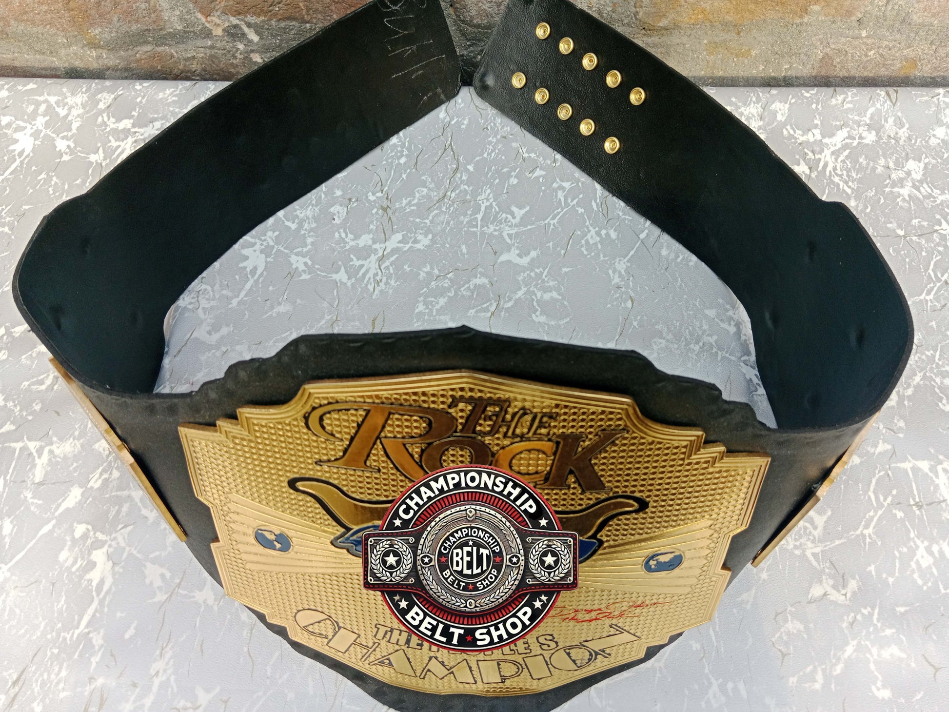 WWE Rock Brahma Bull Championship Title Belt