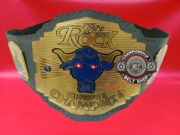 WWE Rock Brahma Bull Championship Title Belt