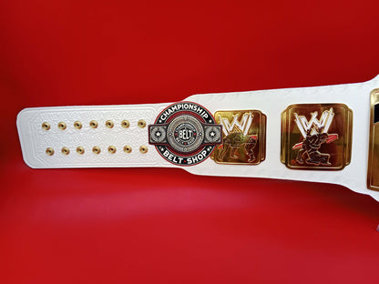 WWE White Intercontinental Championship Title Belt