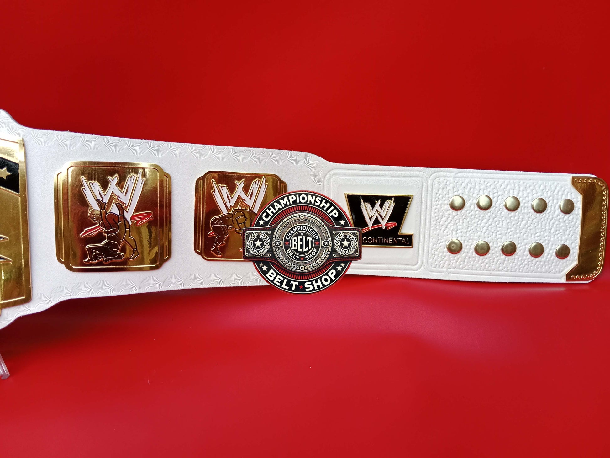 WWE White Intercontinental Championship Title Belt