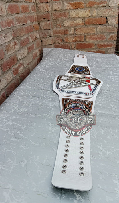 WWE White Strap Universal Championship Title Belt