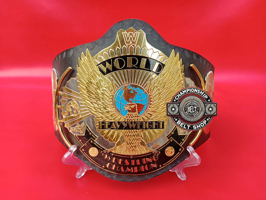 Black Strap Winged Eagle Championship Title Belt