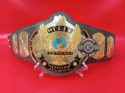 Black Strap Winged Eagle Championship Title Belt