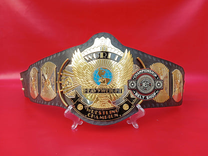 Black Strap Winged Eagle Championship Title Belt