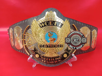 Black Strap Winged Eagle Championship Title Belt