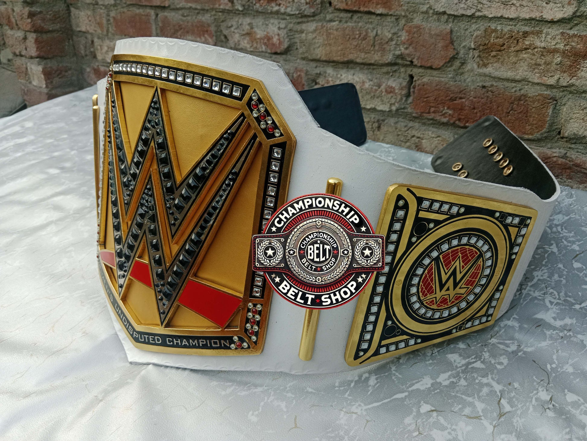 WWE Womens White Undisputed Championship Title Belt