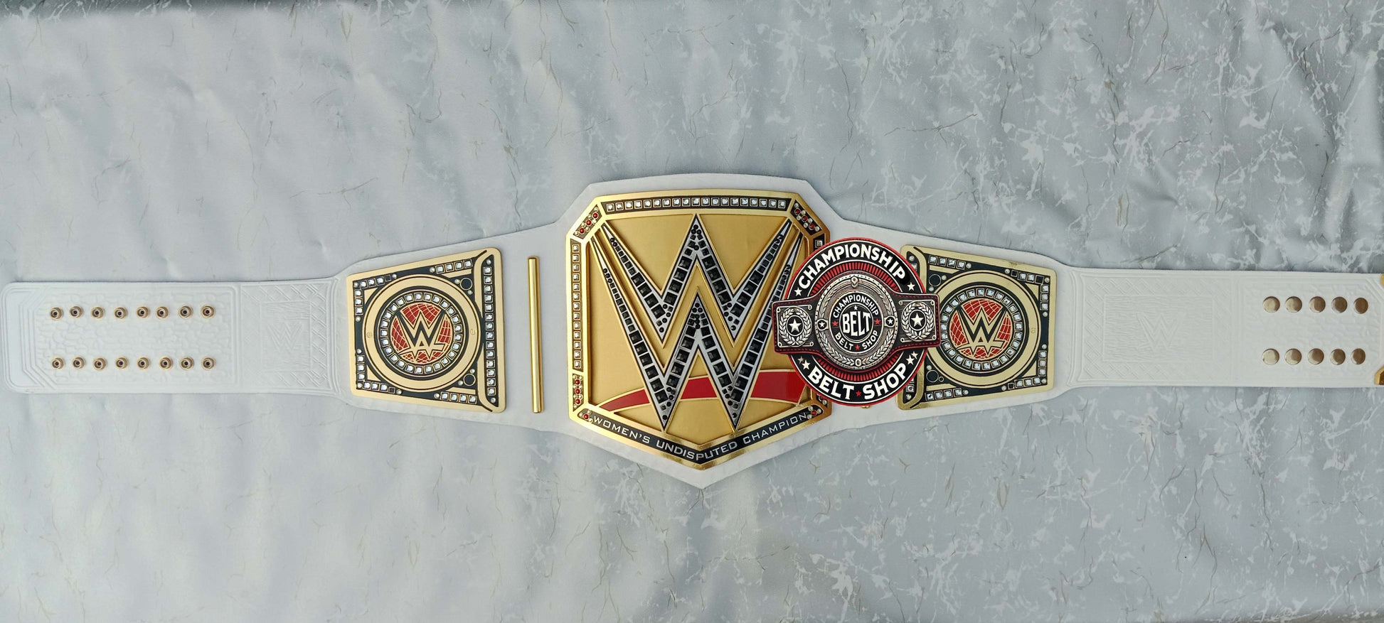 WWE Womens White Undisputed Championship Title Belt