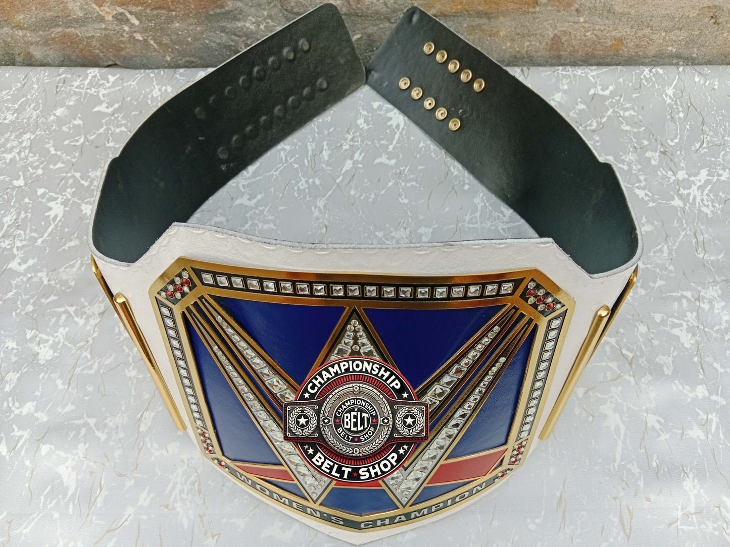 WWE Womens Smackdown White Strap Championship Title Belt