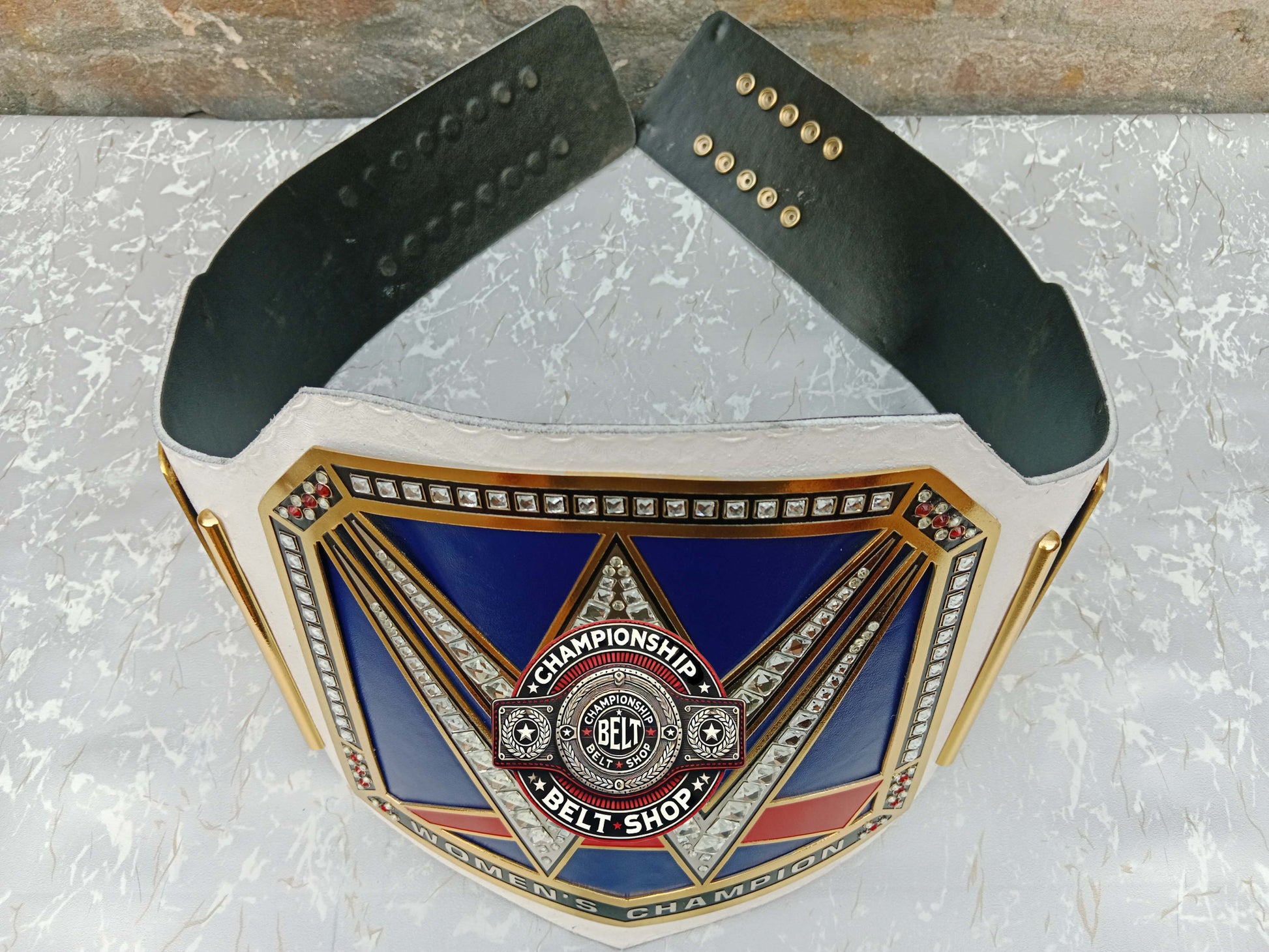 WWE Womens Smackdown White Strap Championship Title Belt