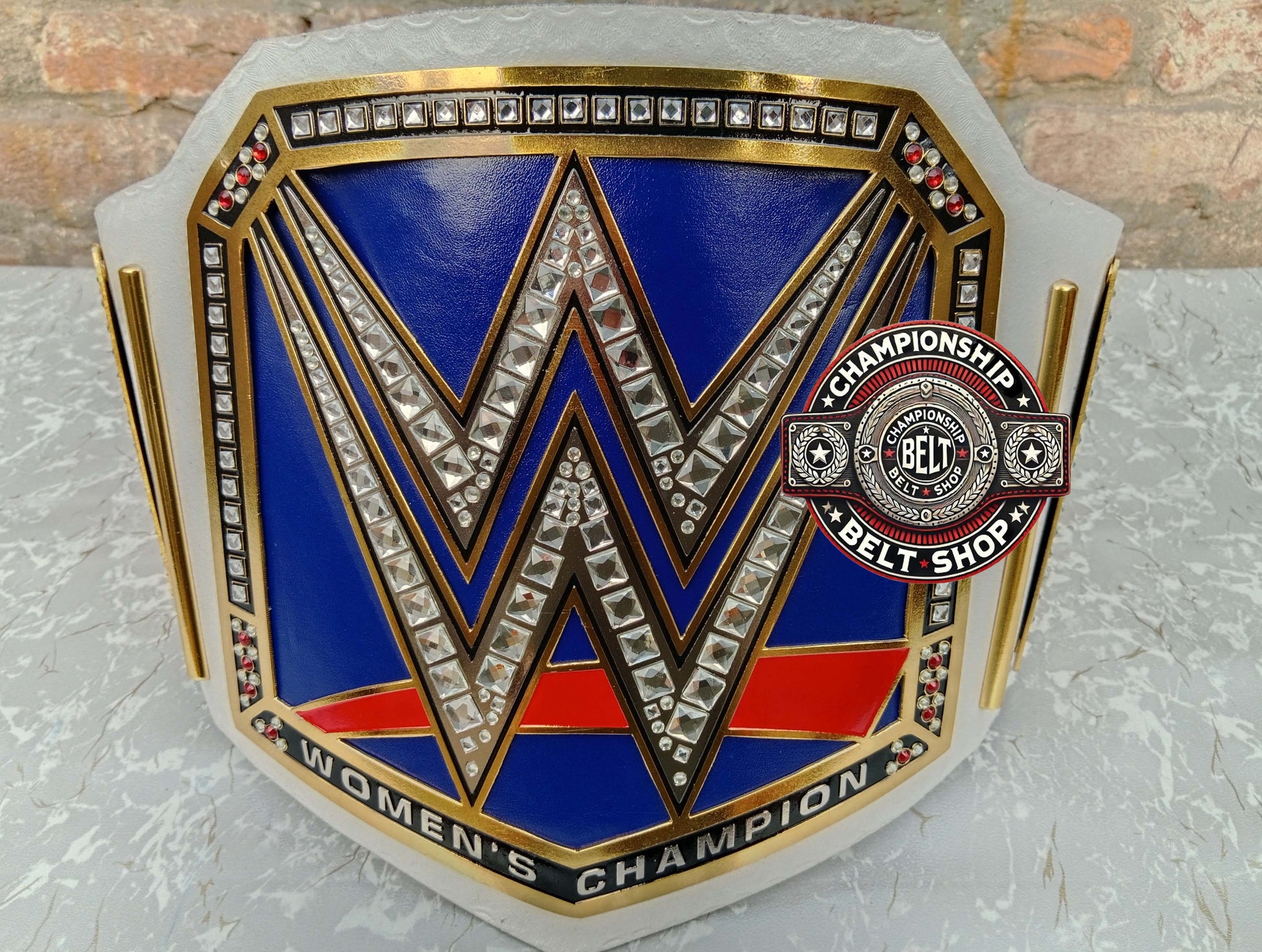 WWE Womens Smackdown White Strap Championship Title Belt