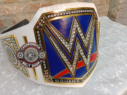 WWE Womens Smackdown White Strap Championship Title Belt
