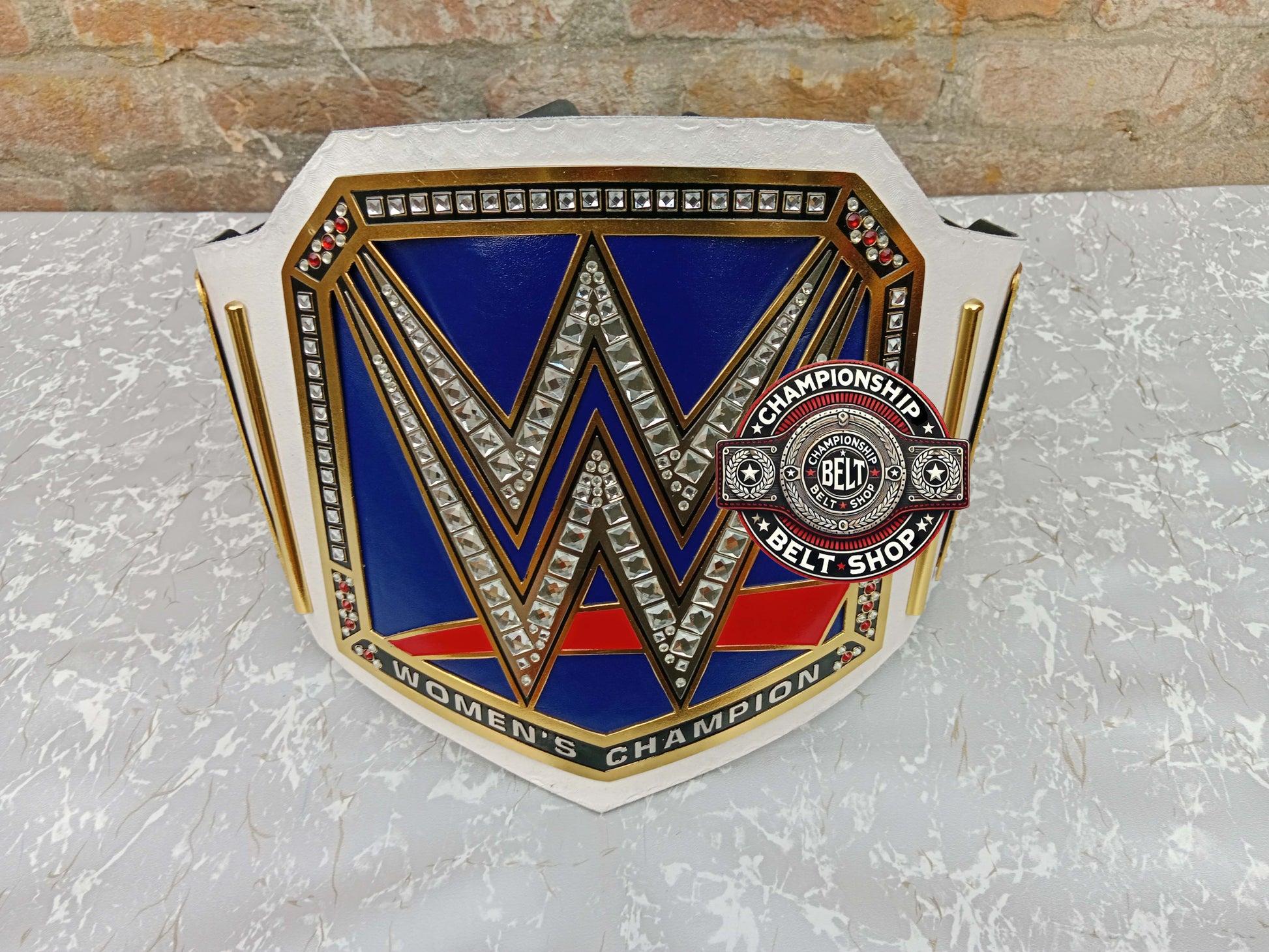 WWE Womens Smackdown White Strap Championship Title Belt