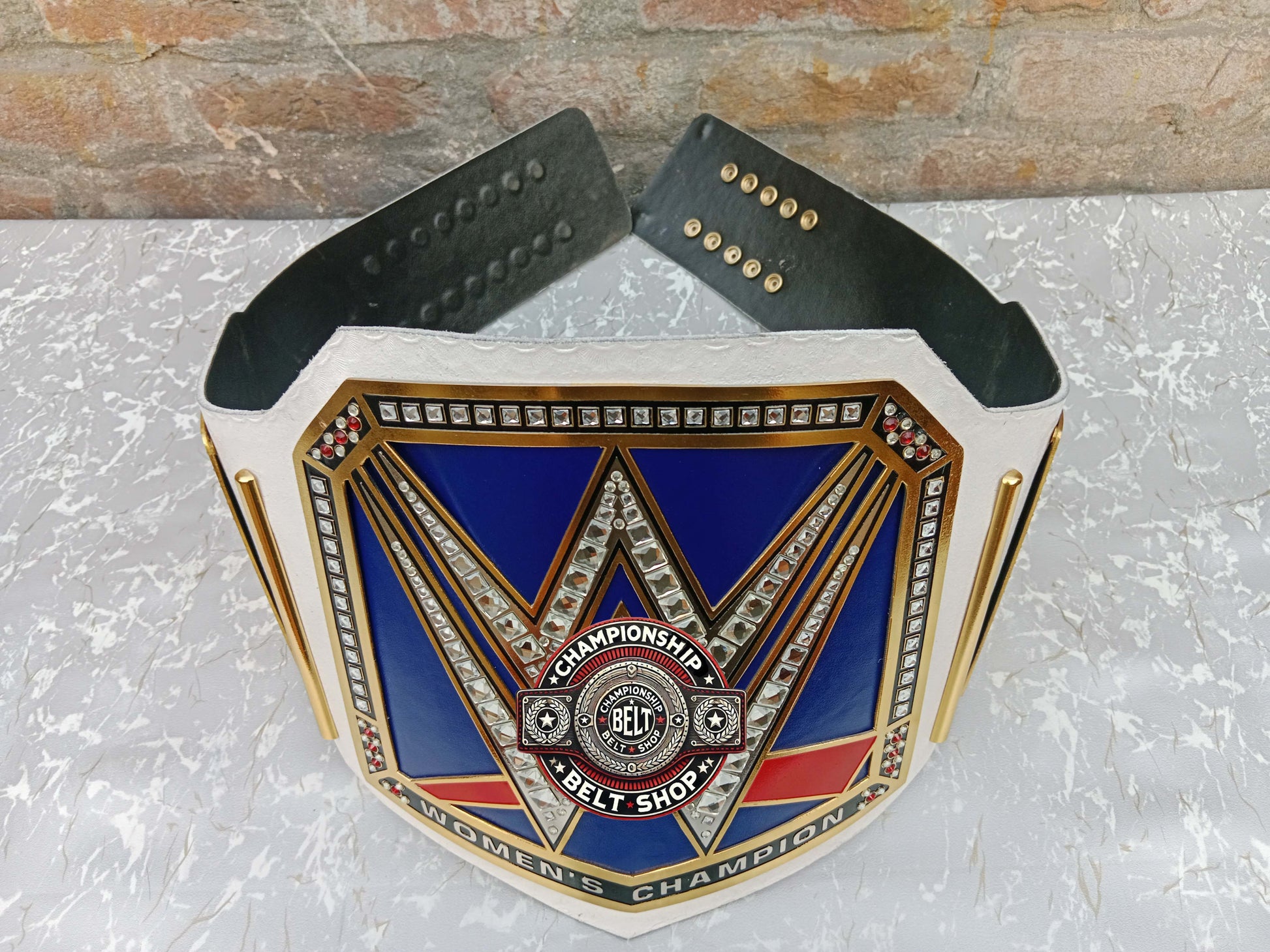 WWE Womens Smackdown White Strap Championship Title Belt