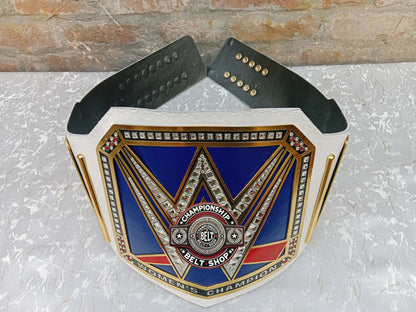 WWE Womens Smackdown White Strap Championship Title Belt
