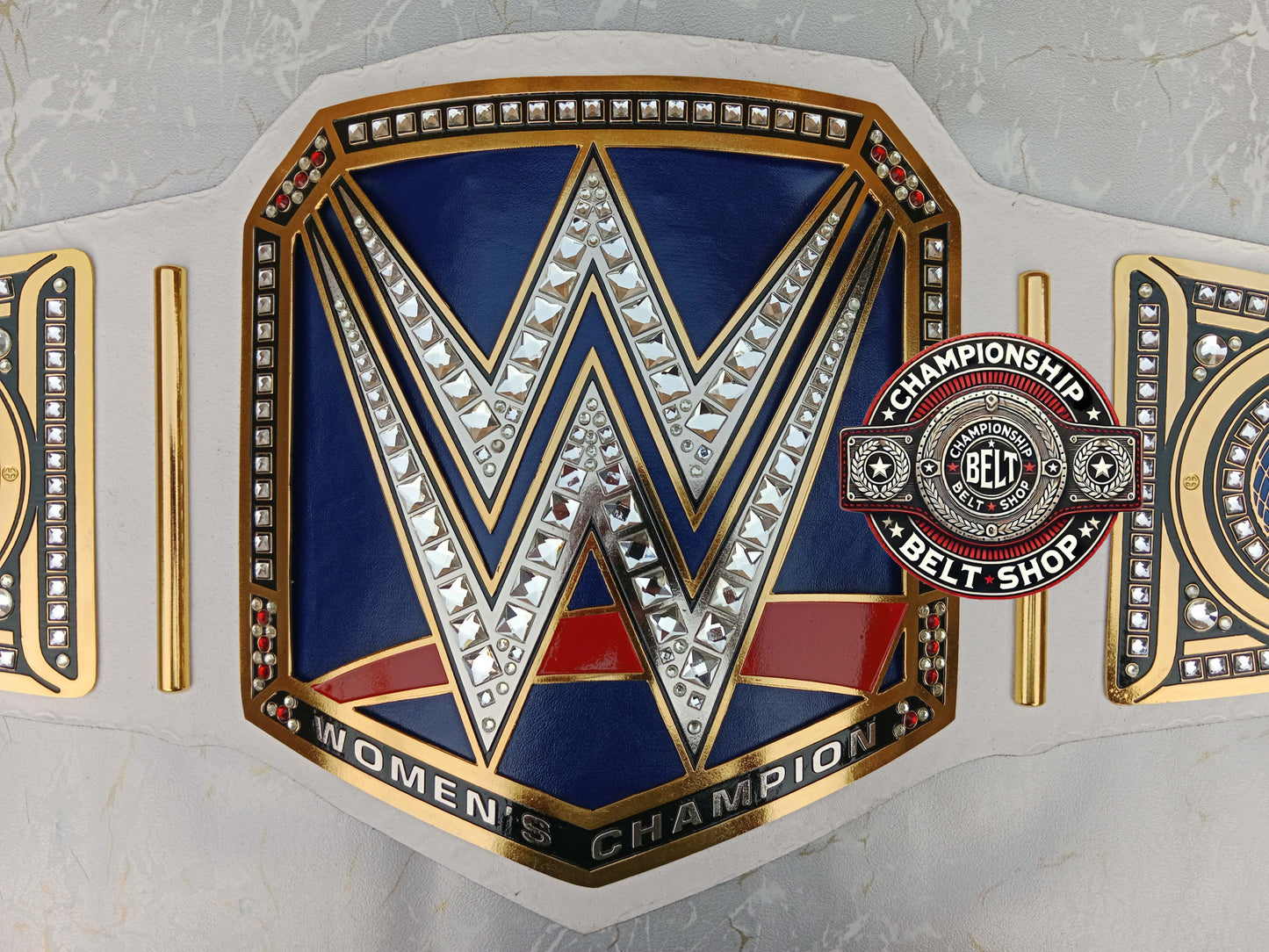 WWE Womens Smackdown White Strap Championship Title Belt