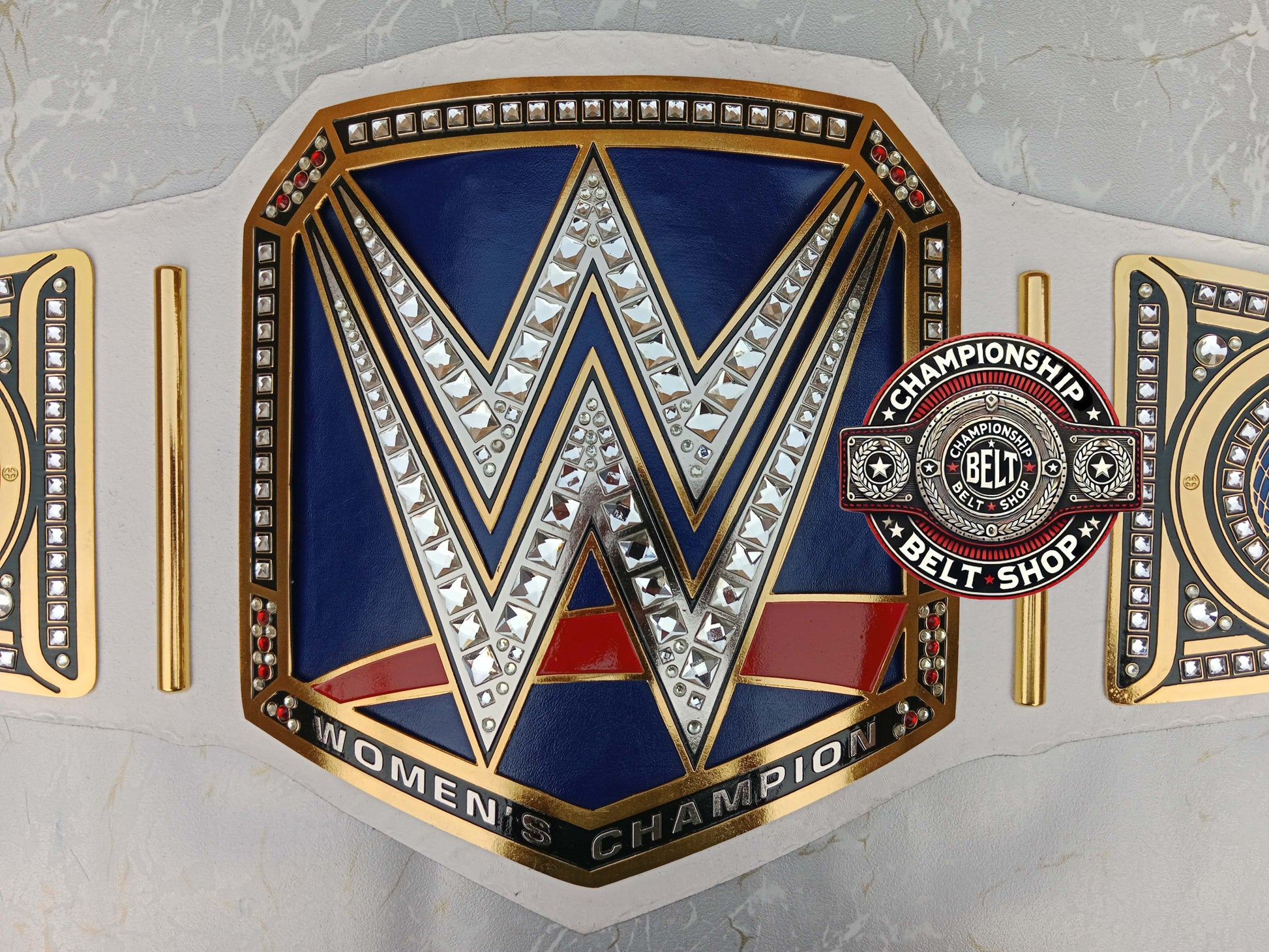 WWE Womens Smackdown White Strap Championship Title Belt