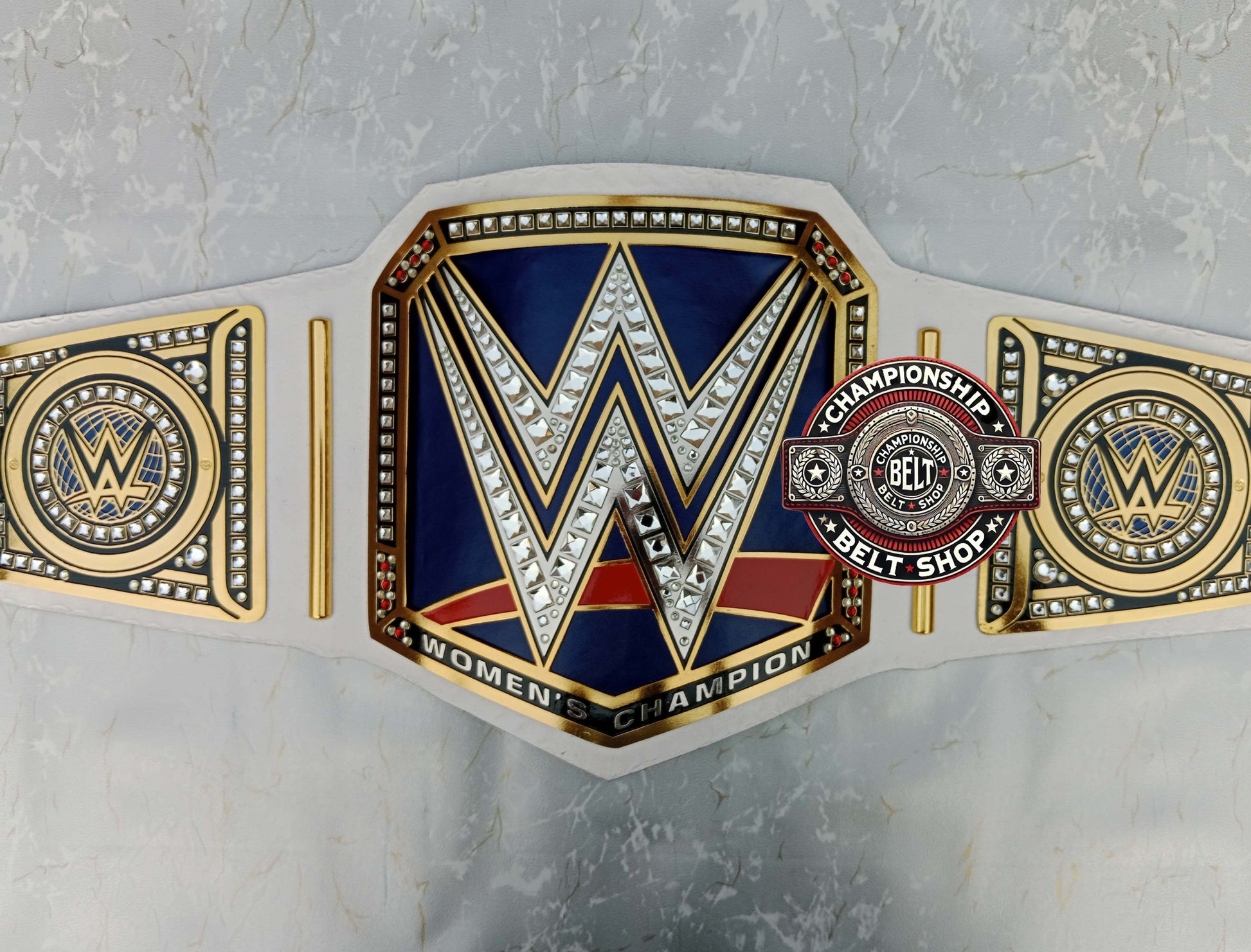 WWE Womens Smackdown White Strap Championship Title Belt