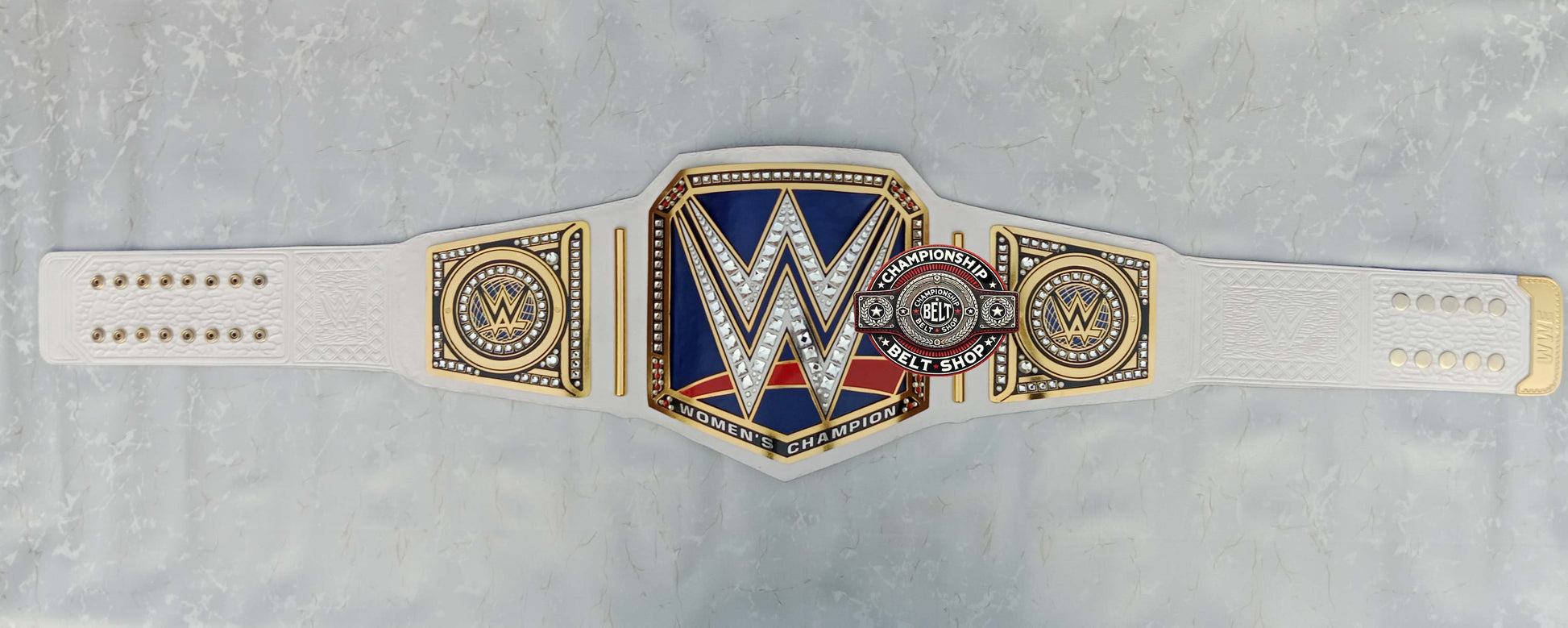 WWE Womens Smackdown White Strap Championship Title Belt