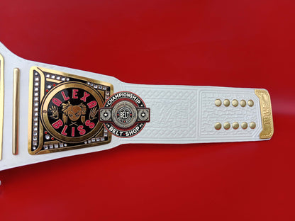 WWE Womens Alexa Bliss White Strap Championship Title Belt