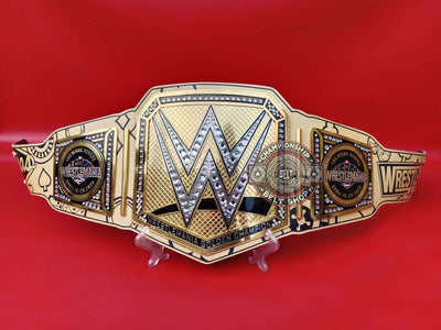 wwe-wrestlemania-41-las-vegas-golden-championship-title-belt