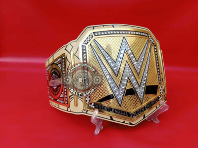 wwe-wrestlemania-41-las-vegas-golden-championship-title-belt