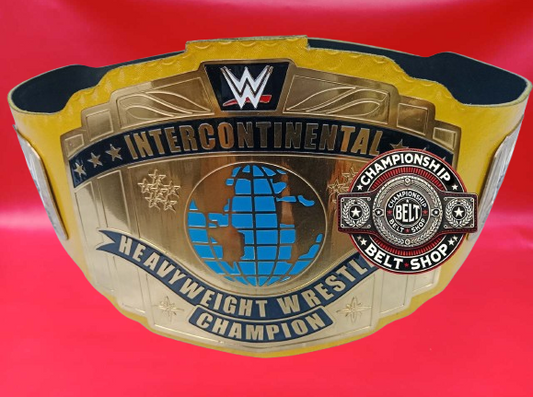 WWF Yellow Strap Intercontinental Championship Title Belt